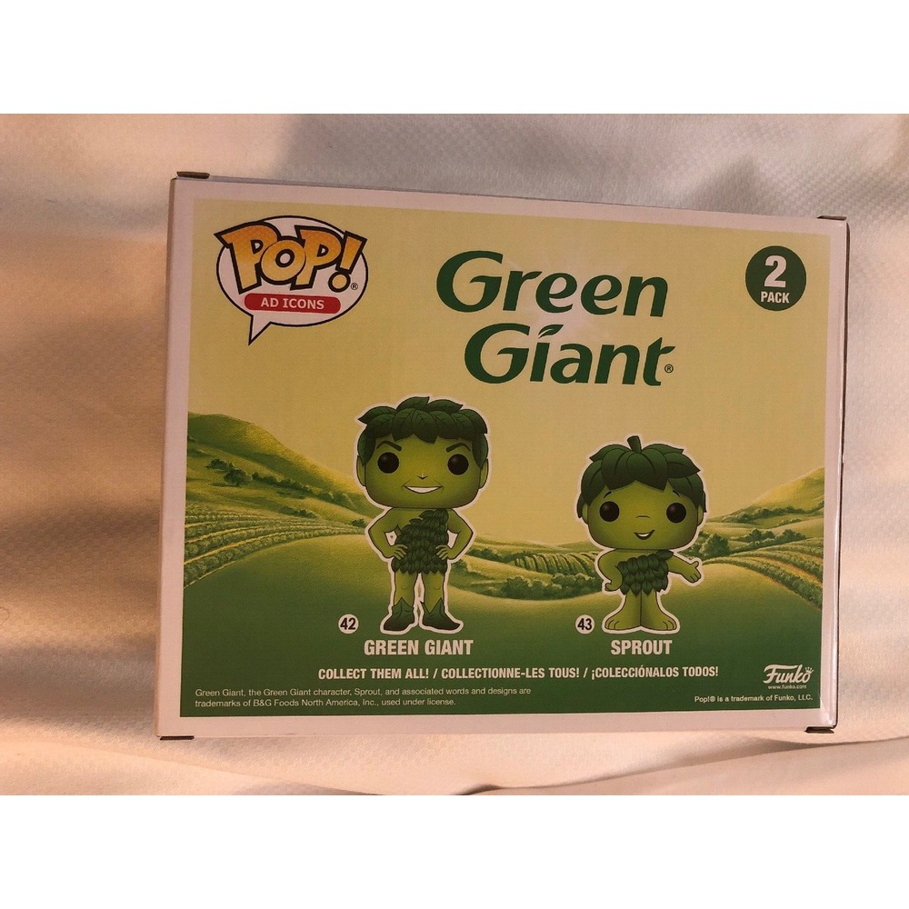 2019 SDCC Funko Pop‎ Ad Icons Metallic Green Giant & Sprout SDCC IN-HAND